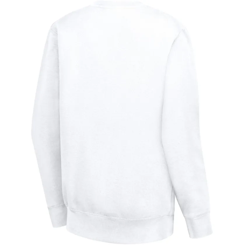 Sweatshirts & Fleece|Women^New York Jets Women's G-III 4Her By Carl Banks White Large Round Team Graphic Fleece Pullover Sweatshirt