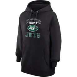 Jackets^New York Jets Women's G-III 4Her By Carl Banks Black Team Tri-Blend Fleece Pullover Hoodie