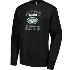 Jackets|Sweatshirts & Fleece^New York Jets Women's G-III 4Her By Carl Banks Black Team Tri-Blend Fleece Pullover Sweatshirt