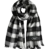 Accessories|Gloves & Scarves^New York Jets Women's Little Earth Plaid Blanket Scarf