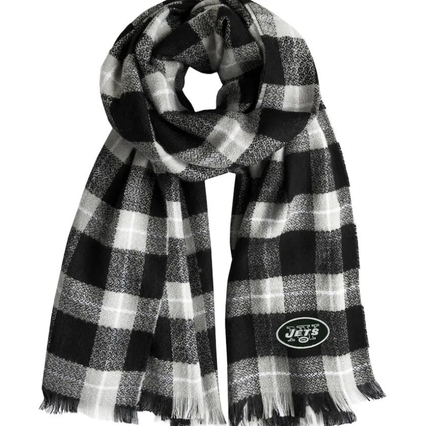 Accessories|Gloves & Scarves^New York Jets Women's Little Earth Plaid Blanket Scarf
