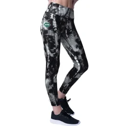 Shorts & Pants^New York Jets Women's MSX By Michael Strahan Black Serena Tie-Dye Leggings