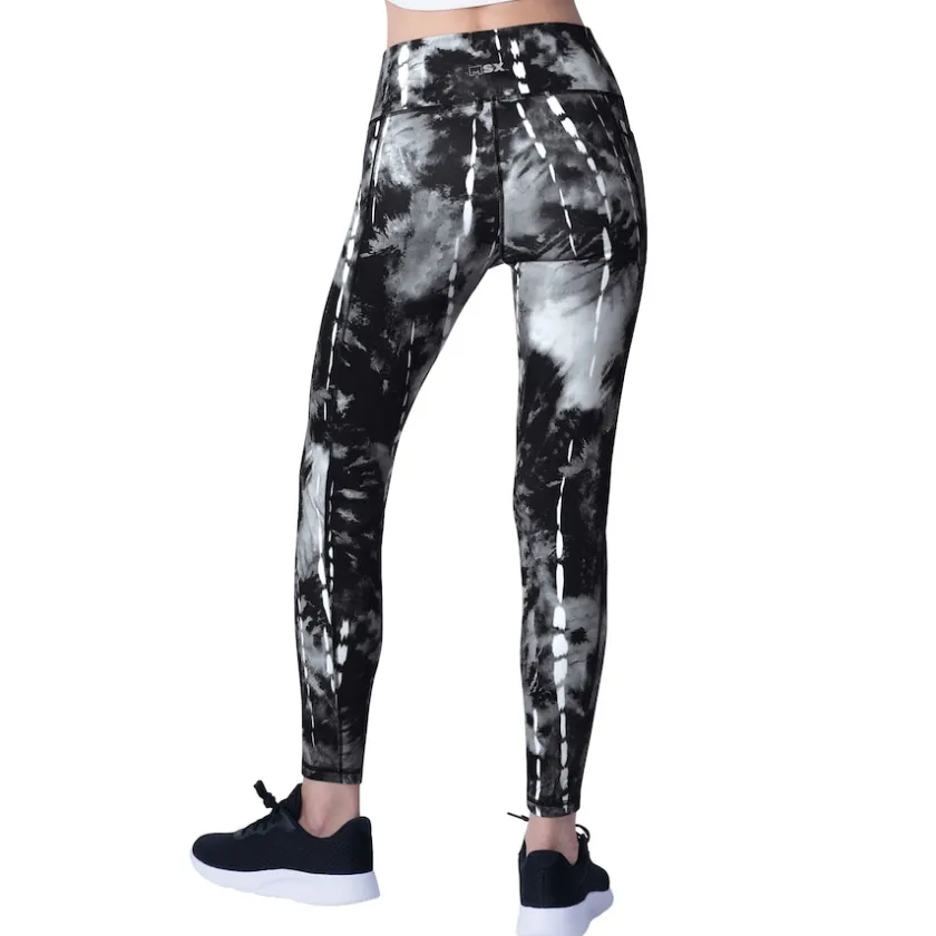 Shorts & Pants^New York Jets Women's MSX By Michael Strahan Black Serena Tie-Dye Leggings