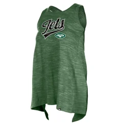 Tank Tops^New York Jets Women's New Era Green Space Dye Active Tank Top