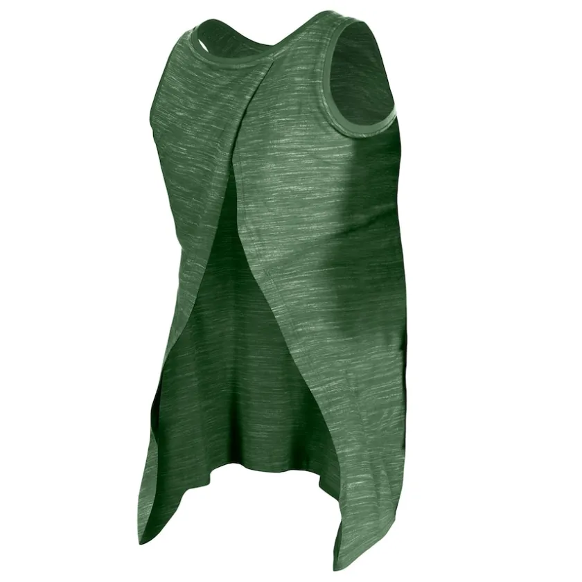 Tank Tops^New York Jets Women's New Era Green Space Dye Active Tank Top