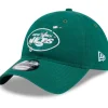 Hats|Women^New York Jets Women's New Era Green Game Day Flower 9TWENTY Adjustable Hat