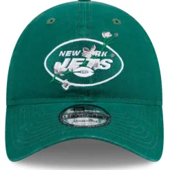 Hats|Women^New York Jets Women's New Era Green Game Day Flower 9TWENTY Adjustable Hat