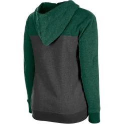 Sweatshirts & Fleece|Women^New York Jets Women's New Era Green Color-Block Full-Zip Hoodie
