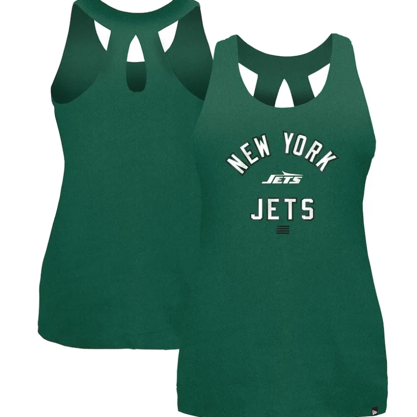 T-Shirts|Women^New York Jets Women's New Era Green 2024 NFL Training Camp Tank Top