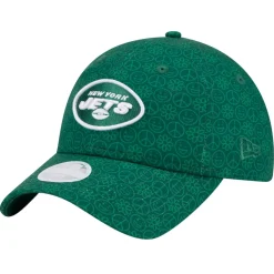 Hats|Women^New York Jets Women's New Era Green Smiley 9TWENTY Adjustable Hat