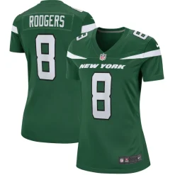 Jerseys|Women^New York Jets Women's Nike Aaron Rodgers Green Player Jersey