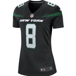 Jerseys|Women^New York Jets Women's Nike Aaron Rodgers Black Player Jersey