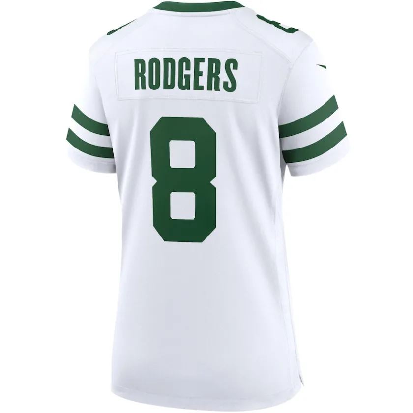 Jerseys|Women^New York Jets Women's Nike Aaron Rodgers Legacy White Game Jersey