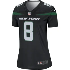 Jerseys|Women^New York Jets Women's Nike Aaron Rodgers Stealth Black Alternate Legend Player Performance Top