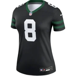 Jerseys|Women^New York Jets Women's Nike Aaron Rodgers Legacy Black Alternate Legend Player Performance Top