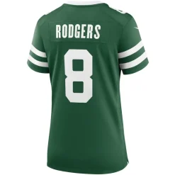 Jerseys|Women^New York Jets Women's Nike Aaron Rodgers Legacy Green Game Jersey