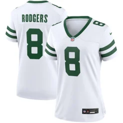 Jerseys|Women^New York Jets Women's Nike Aaron Rodgers Legacy White Game Jersey