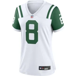 Jerseys|Women^New York Jets Women's Nike Aaron Rodgers White Classic Alternate Game Jersey