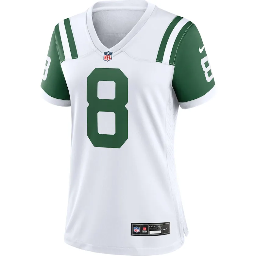 Jerseys|Women^New York Jets Women's Nike Aaron Rodgers White Classic Alternate Game Jersey