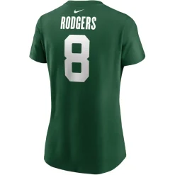 T-Shirts|Women^New York Jets Women's Nike Aaron Rodgers Legacy Green Name & Number T-Shirt