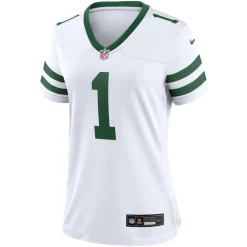 Jerseys|Women^New York Jets Women's Nike Ahmad Sauce Gardner Legacy White Game Player Jersey