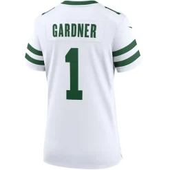 Jerseys|Women^New York Jets Women's Nike Ahmad Sauce Gardner Legacy White Game Player Jersey