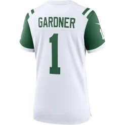 Jerseys|Women^New York Jets Women's Nike Ahmad Sauce Gardner White Classic Alternate Game Jersey