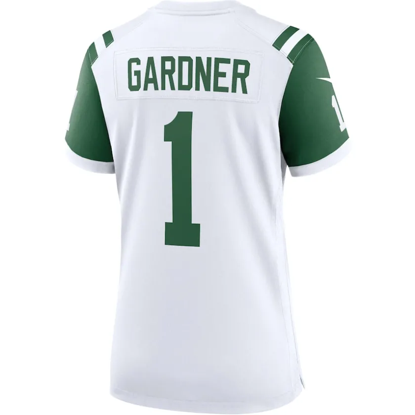 Jerseys|Women^New York Jets Women's Nike Ahmad Sauce Gardner White Classic Alternate Game Jersey