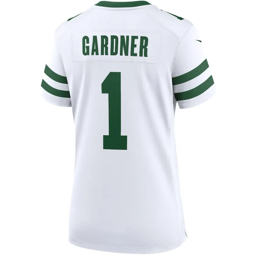 Jerseys|Women^New York Jets Women's Nike Ahmad Sauce Gardner Legacy White Game Jersey