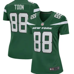 Jerseys|Women^New York Jets Women's Nike Al Toon Gotham Green Game Retired Player Jersey