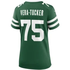 Jerseys|Women^New York Jets Women's Nike Alijah Vera-Tucker Legacy Green Team Game Jersey