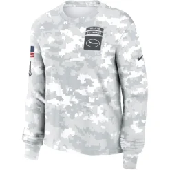 T-Shirts|Women^New York Jets Women's Nike Arctic Camo 2024 Salute To Service Long Sleeve T-Shirt