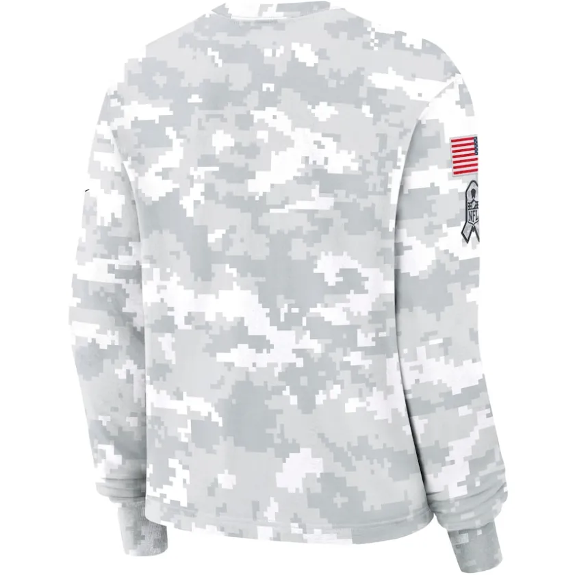 T-Shirts|Women^New York Jets Women's Nike Arctic Camo 2024 Salute To Service Long Sleeve T-Shirt