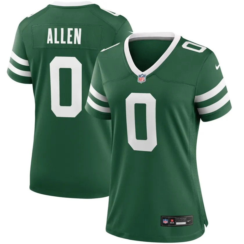Jerseys|Women^New York Jets Women's Nike Braelon Allen Legacy Green Game Jersey