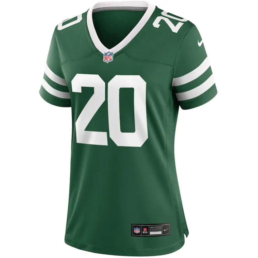 Jerseys|Women^New York Jets Women's Nike Breece Hall Legacy Green Game Jersey