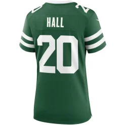 Jerseys|Women^New York Jets Women's Nike Breece Hall Legacy Green Game Jersey