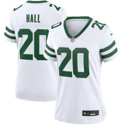 Jerseys|Women^New York Jets Women's Nike Breece Hall Legacy White Game Jersey