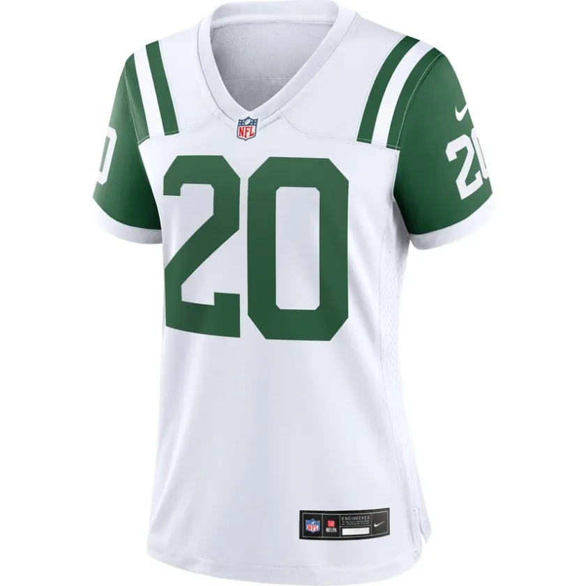 Jerseys|Women^New York Jets Women's Nike Breece Hall White Classic Alternate Game Jersey