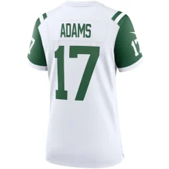 Jerseys|Women^New York Jets Women's Nike Davante Adams White Classic Alternate Game Jersey