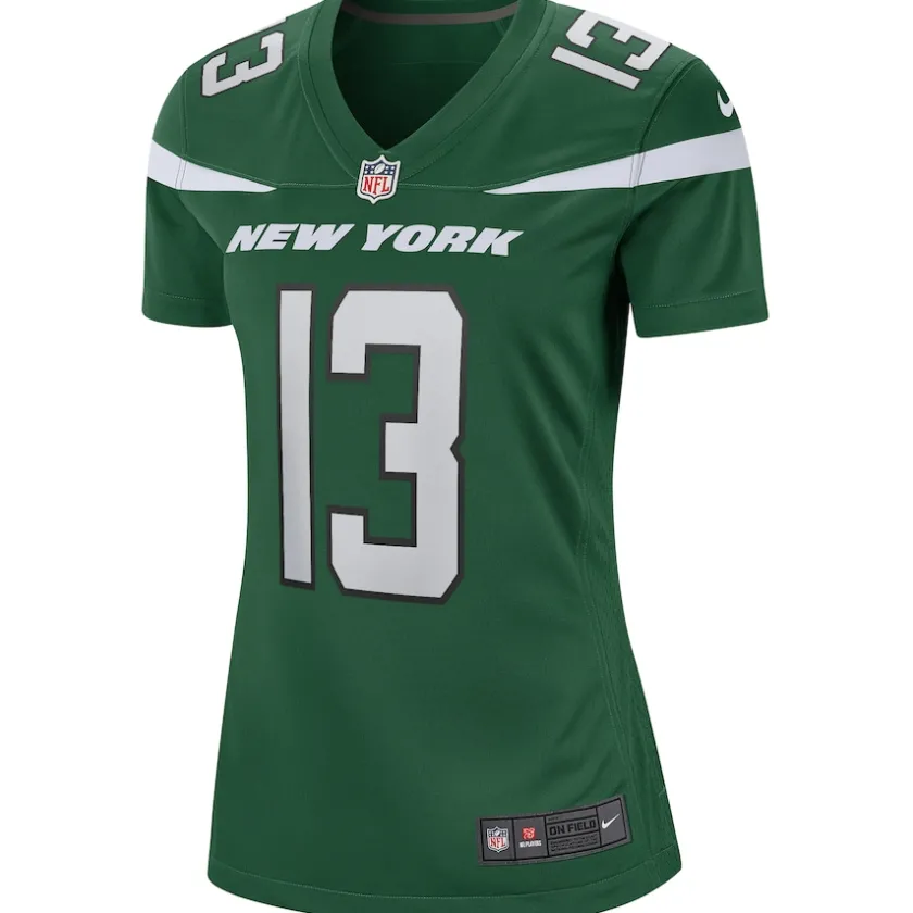 Replica|Throwback^New York Jets Women's Nike Don Maynard Gotham Green Game Retired Player Jersey