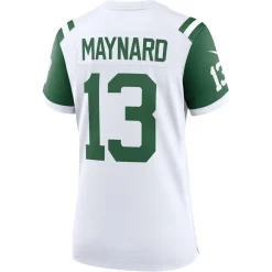 Jerseys|Women^New York Jets Women's Nike Don Maynard White Classic Alternate Retired Player Game Jersey