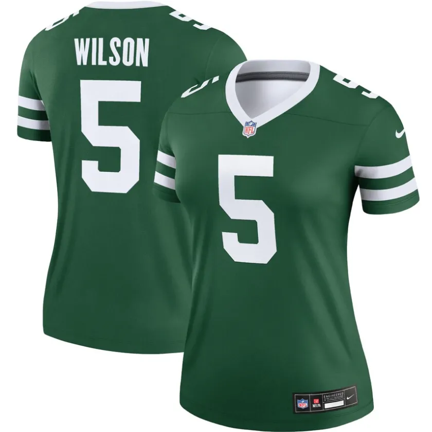 Jerseys|Women^New York Jets Women's Nike Garrett Wilson Legacy Green Legend Player Performance Top