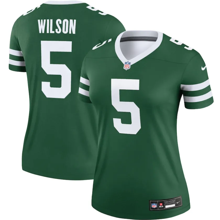 Jerseys|Women^New York Jets Women's Nike Garrett Wilson Legacy Green Legend Player Performance Top