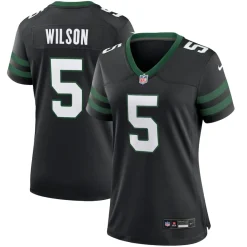 Jerseys|Women^New York Jets Women's Nike Garrett Wilson Legacy Black Alternate Game Jersey