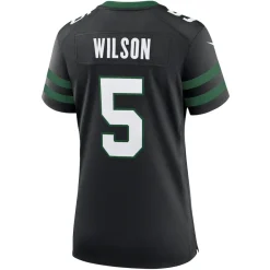 Jerseys|Women^New York Jets Women's Nike Garrett Wilson Legacy Black Alternate Game Jersey