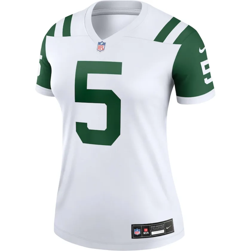 Jerseys|Women^New York Jets Women's Nike Garrett Wilson Classic Alternate White Alternate Legend Player Performance Top