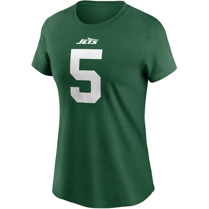 T-Shirts|Women^New York Jets Women's Nike Garrett Wilson Legacy Green Name & Number T-Shirt