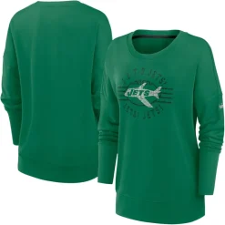 Sweatshirts & Fleece|Women^New York Jets Women's Nike Green Rewind Playback Icon Performance Pullover Sweatshirt