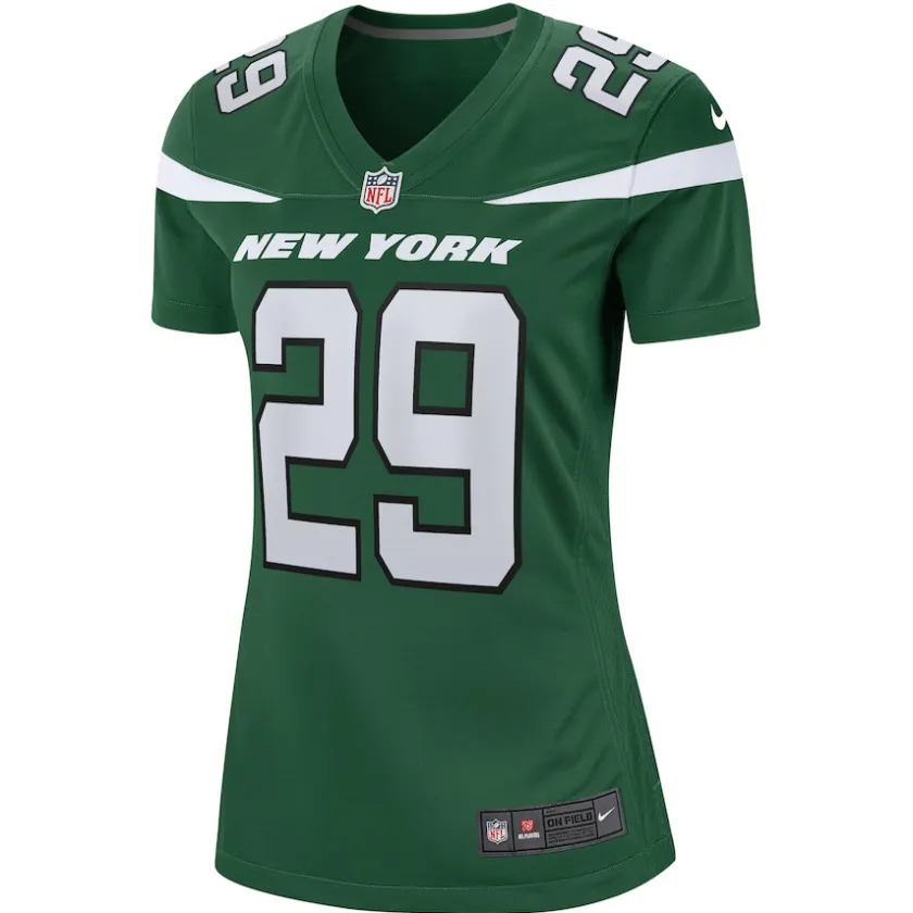 Jerseys|Women^New York Jets Women's Nike Jarrick Bernard Converse Gotham Green Game Jersey