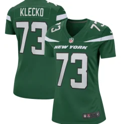 Replica|Throwback^New York Jets Women's Nike Joe Klecko Gotham Green Game Retired Player Jersey